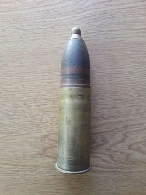 37mm (Pom-Pom) Artillery Shell - inert - Patronenfabrik Karlsruhe 1897 - Imperial Navy