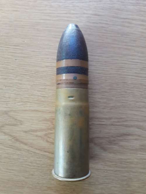 37mm (Pom-Pom) Artillery Shell - inert - Patronenfabrik Karlsruhe 1903 - Imperial Navy