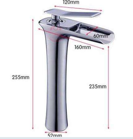 TUQIU Luxury Waterfall Tall Bathroom Basin Faucet Antique Colour