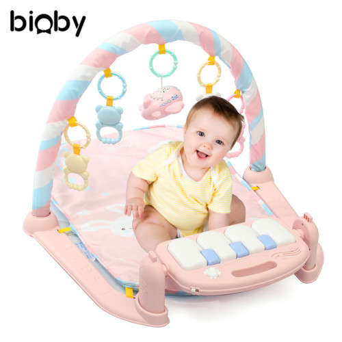 Musical Developing Gym Mat Baby Floor Rug Kids Children Fitness Rack Baby Toys Piano Music Blanket P