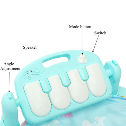 Musical Developing Gym Mat Baby Floor Rug Kids Children Fitness Rack Baby Toys Piano Music Blanket P