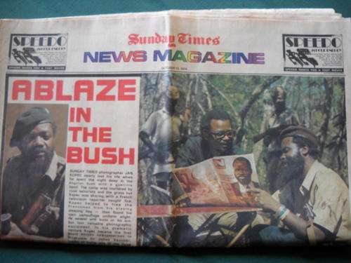 Sunday Times News Magazine. Octber 13, 1974 First interview with Jonas Savimbi, in Angola