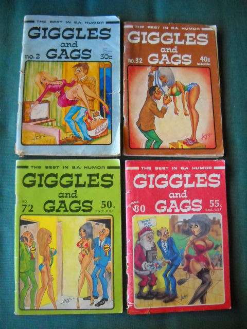 GIGGLES AND GAGS The best in S.A. HUMOR  No's 2, 32, 72, 80