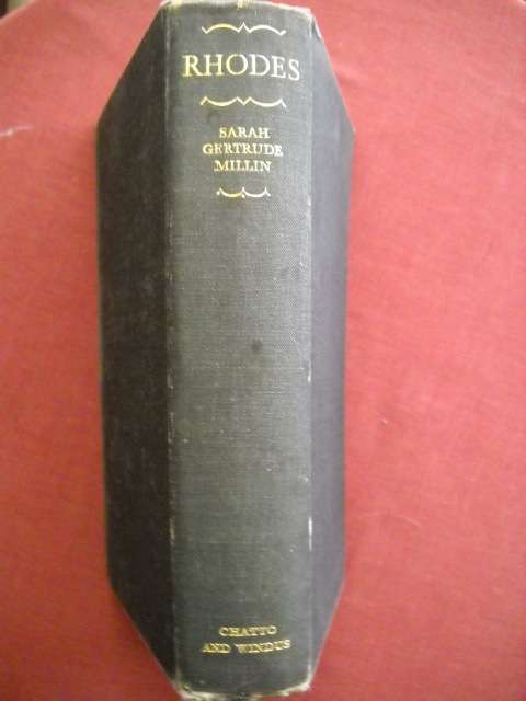 RHODES  by Sarah Gertrude Millin  Third Impression 1934