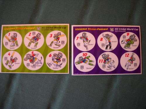 2003 ICC CRICKET WORLD CUP COLLECTORS CARDS  (MEMORABILIA)