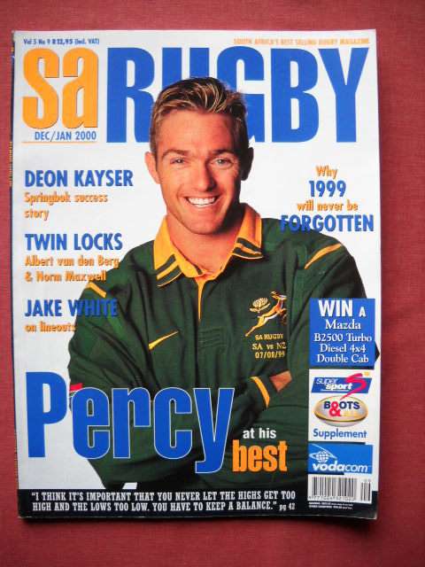 SA RUGBY MAGAZINE DEC/JAN 2000  Vol 5 No 9
