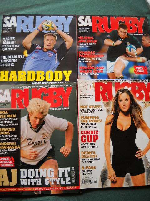 4 X SA RUGBY MAGAZINES  May, June, September, October 2004  Issues: 90, 91, 94, 95
