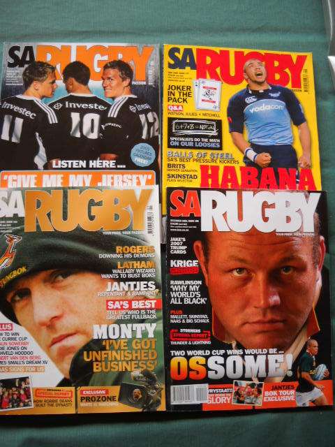4 X SA RUGBY MAGAZINES  March, May, July, December 2005  Issues: 99, 101, 103, 108