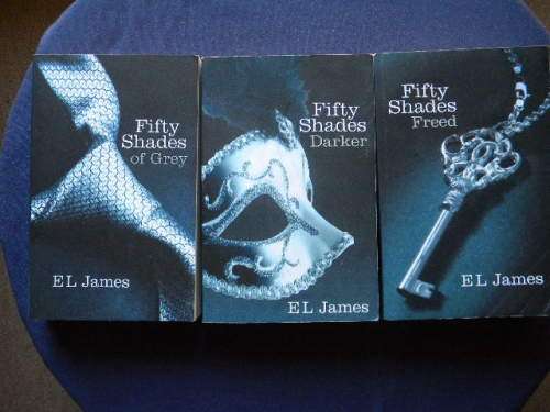 3 X E L JAMES: Fifty Shades of Grey, Fifty Shades of Grey Darker, Fifty Shades Freed  (TRILOGY)