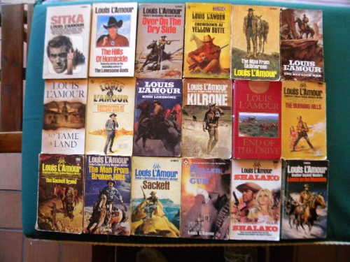 18 X LOUIS L'AMOUR WESTERNS  (Paperbacks)