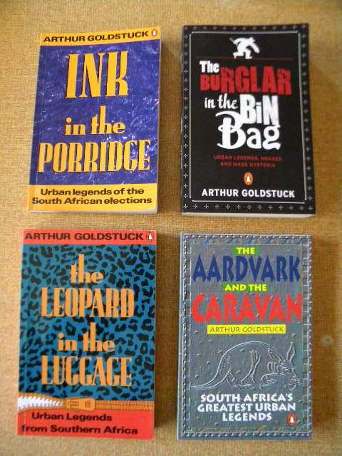 4 X SOFT COVERS  ARTHUR GOLDSTUCK (Urban legends)