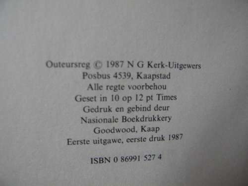 DIE BOEK HABAKUK  Verklaar deur Dr. P A Kruger