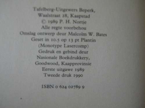 KORSIES VAN GROWWEBROOD  deur P. H. Nortje (Outobiografiese vertelling)