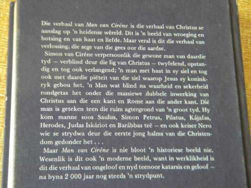 MAN VAN CIRENE  deur F. A. Venter