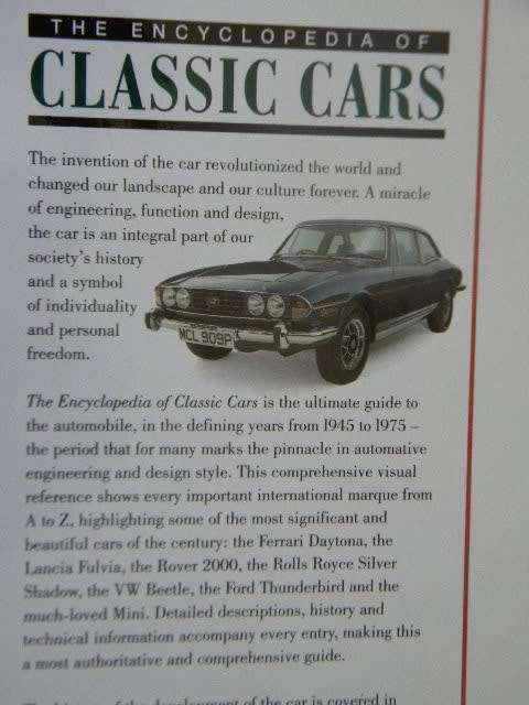 THE ENCYCLOPEDIA OF CLASSIC CARS From 1945 to 1975  by Martin Buckley