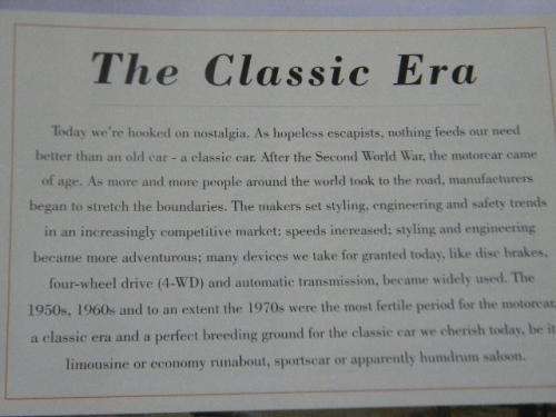 THE ENCYCLOPEDIA OF CLASSIC CARS From 1945 to 1975  by Martin Buckley