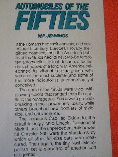 AUTOMOBILES OF THE FIFTIES  by W. P. Jennings