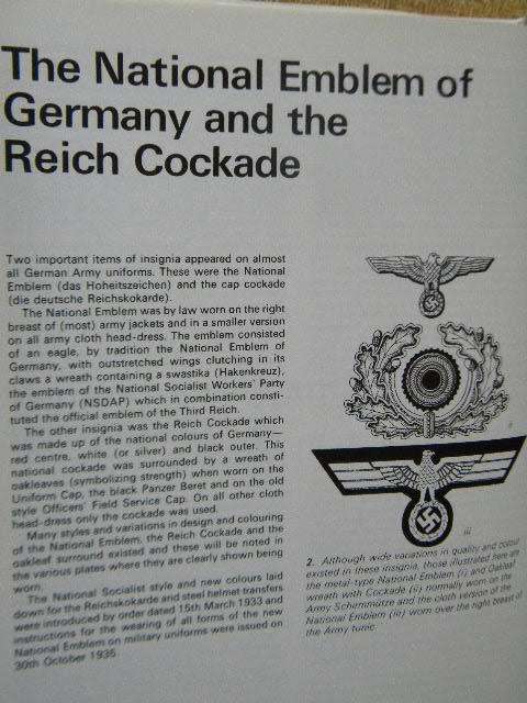 GERMAN ARMY UNIFORMS AND INSIGNIA 1933 - 1945  by Brian L. Davis