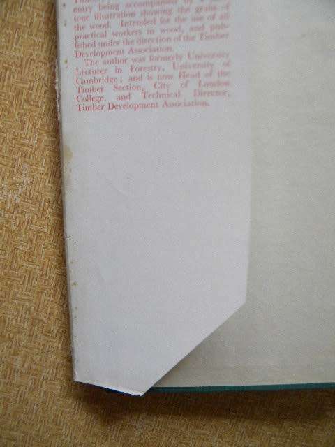 A DICTIONARY OF WOOD  by E. H. B. Boulton