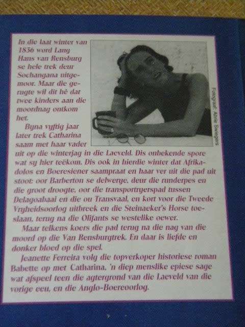 2 X JEANETTE FERREIRA: Catharina en Charlotta  (Skryfster van Babette)