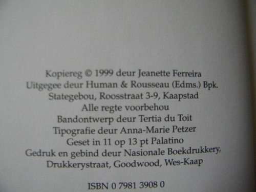 2 X JEANETTE FERREIRA: Catharina en Charlotta  (Skryfster van Babette)