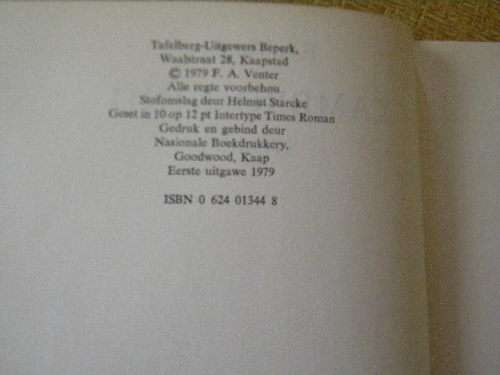 KAMBRO-KIND  deur F. A. Venter  ('n Jeugreis)