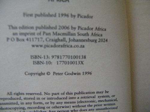 MUKIWA   A White Boy in Africa  by Peter Godwin