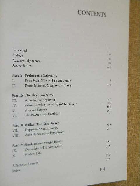 WITS THE EARLY YEARS  (1896 - 1939)  by Bruce K. Murray (University of Witwatersrand)