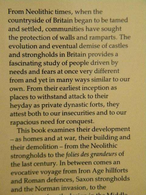 CASTLES and STONGHOLDS  by Richard Muir