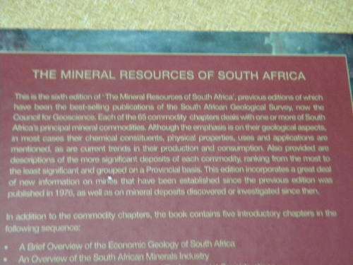 THE MINERAL RESOURCES OF SOUTH AFRICA  Handbook 16  Edited: M.C.G. Wilson and C.R. Anhaeusser