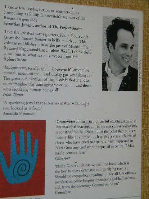 WE WISH TO INFORM YOU THAT TOMORROW WE WILL BE KILLED WITH OUR FAMILIES by Philip Gourevitch -Rwanda