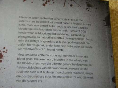 VLEES EN BLOED  deur Riette Rust  met Eileen de Jager en Roelien Schutte  (vervolg op BLOEDSUSTERS)