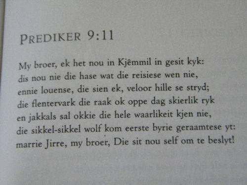 IN DIE SKYLTE VANNIE  JIRRE  Griekwapslams en ander gedigte  deur Hans du Plessis