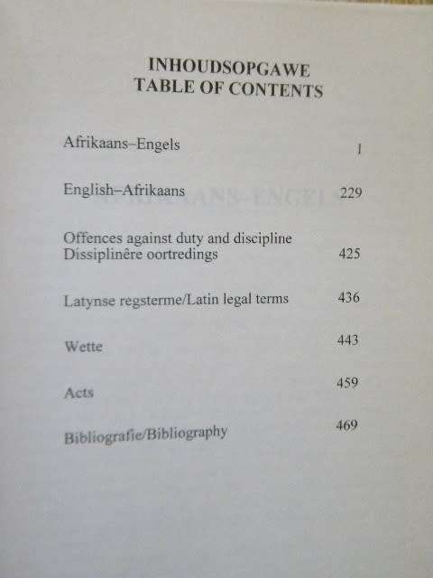 TWEETALIGE POLISIEWOORDEBOEK / BILINGUAL POLICE DICTIONARY  by I E du Toit