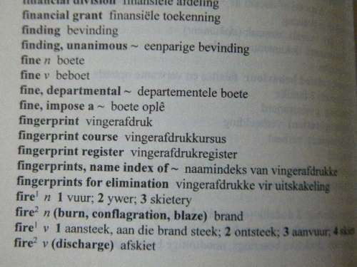 TWEETALIGE POLISIEWOORDEBOEK / BILINGUAL POLICE DICTIONARY  by I E du Toit