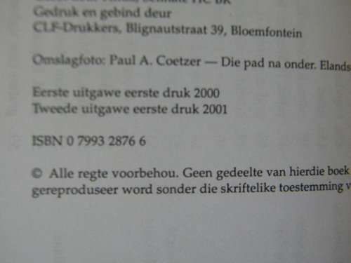 DIE HEL - VALLEI VAN DIE LEEUS  deur Sue van Waart  (Die afgesonderdste vallei in Suid-Afrika)