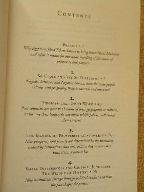 WHY NATIONS FAIL by Daron Acemoglu & James A. Robinson  The origins of Power, Prosperity and Poverty