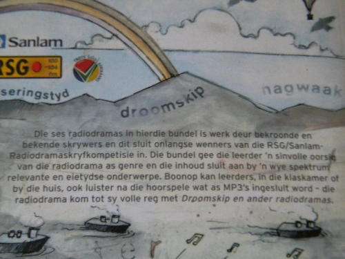 DROOMSKIP EN ANDER RADIODRAMAS  Uitgesoek vir skole deur Herman van der Westhuizen