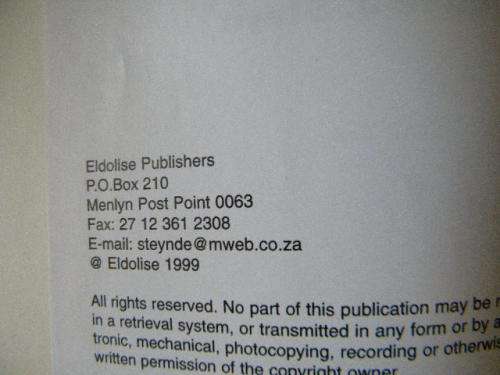 THE SEA SHELLS OF JEFFREYS BAY  by Douw G. Steyn & Elize J. Steyn