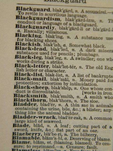 BLACKIE`S STANDARD DICTIONARY AND BLACKIES POCKET DICTIONARY  (Collectables)