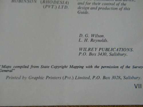 JUMBO GUIDE TO RHODESIA 1972