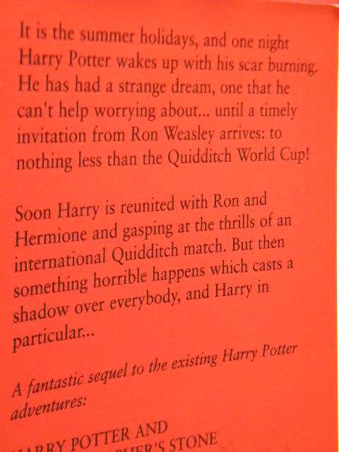 HARRY POTTER AND THE GOBLET OF FIRE  by J. K. Rowling