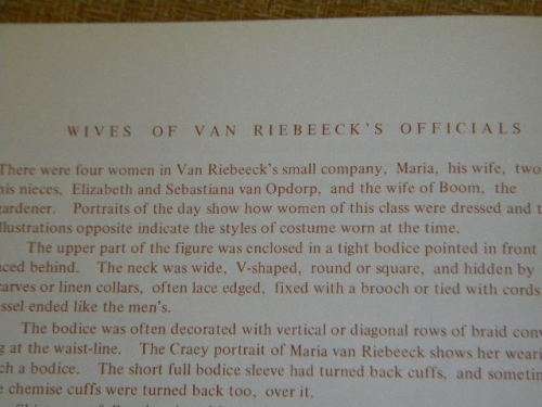 YESTERDAY`S DRESSES  A history of costumes in South Africa  by A. A. Telford
