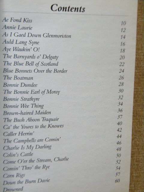 SCOTTISH SONGS - (Includes Flower of Scotland) and SCOTTISH CLANS & TARTANS