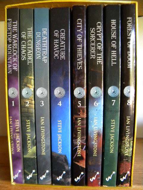 FIGHTING FANTASY  by Steve Jackson and Ian Livingstone  (Paperback Box Set)