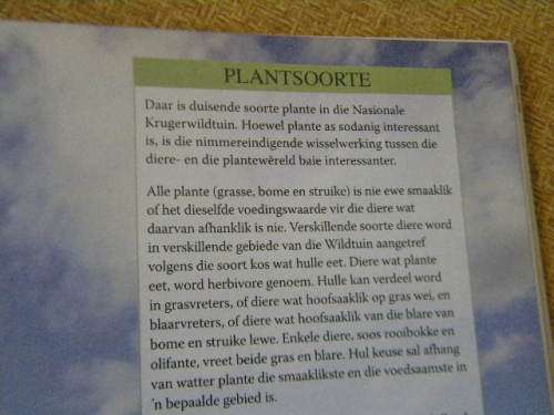 WILDTUINGIDS  Gids tot die Krugerwildtuin  Uitgegee deur Jacana Media