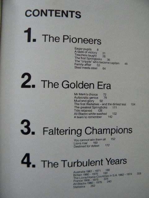 SPRINGBOK SAGA a pictorial history from 1891 by Chris Greyvenstein