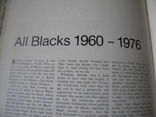 SPRINGBOK SAGA a pictorial history from 1891 by Chris Greyvenstein