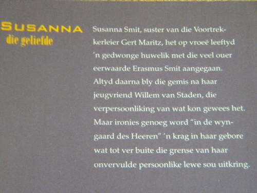 SUSANNA DIE GELIEFDE  deur Margaret Bakkes  Historiese Roman