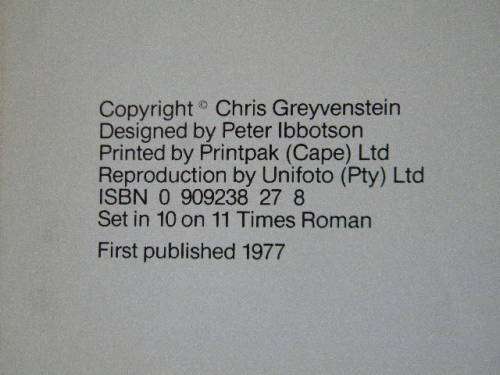 SPRINGBOK SAGA a pictorial history from 1891 by Chris Greyvenstein